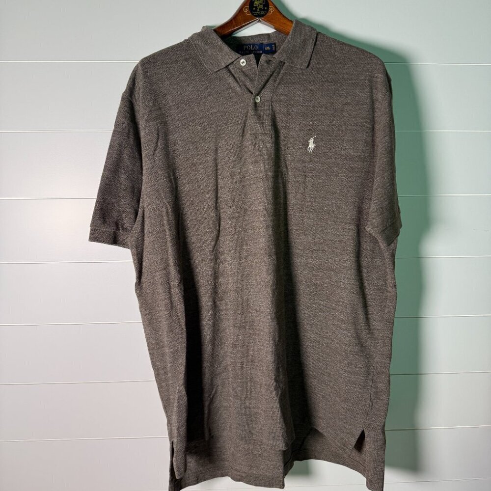 Polo Ralph Lauren Brown Heather Short Sleeve Polo Size XXL